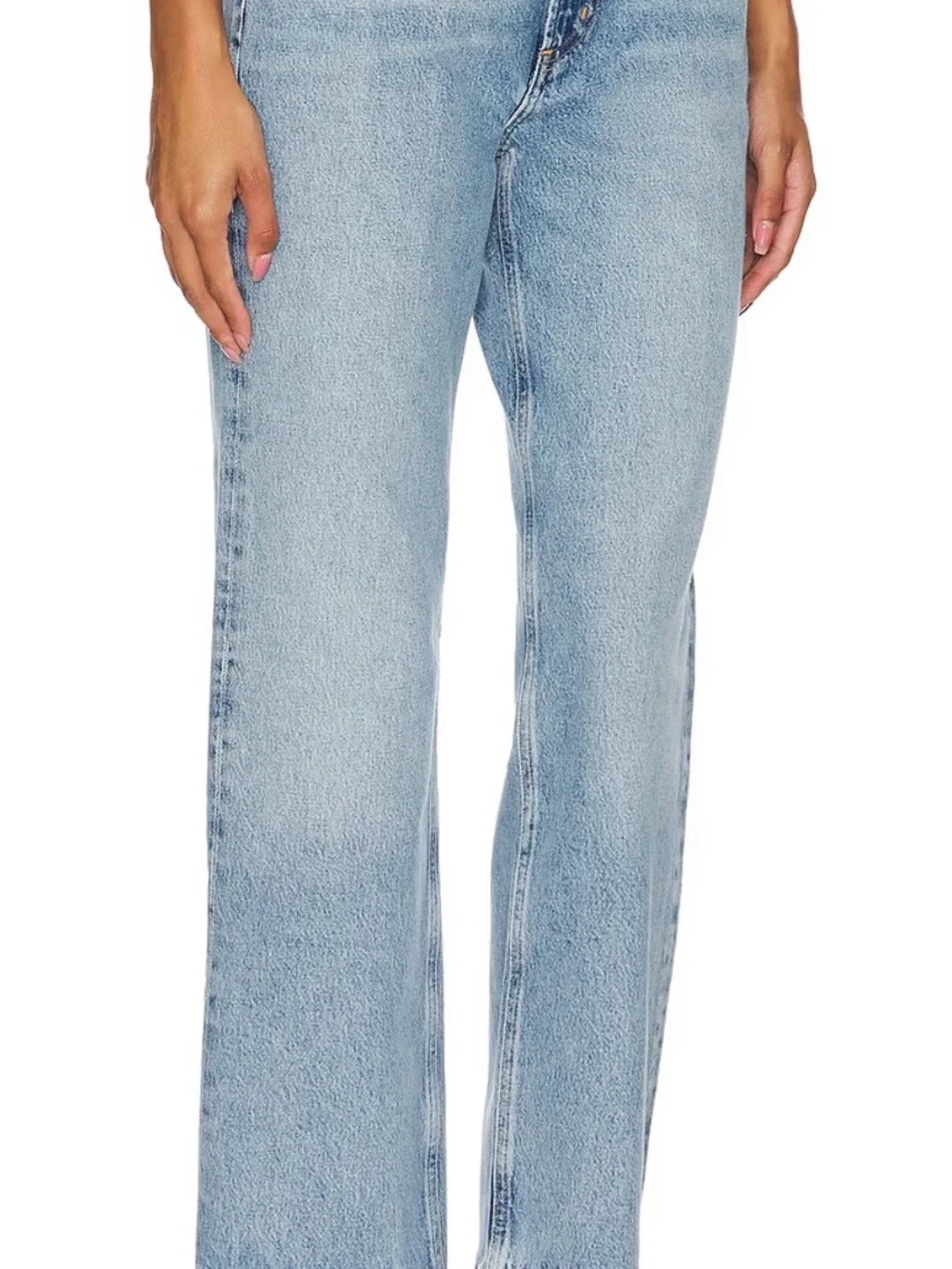 Agolde Valen Mid-Rise Vintage Straight Jeans in Harmonic 29